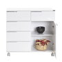 Hanah Home Armario Multiusos Blanco con 5 Cajones